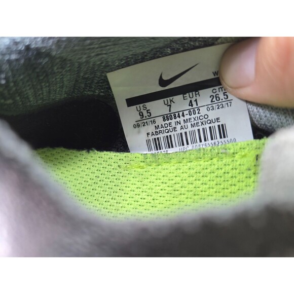 Nike Free RN Flyknit 2017 Shoes Women's 9.5 Grey Running Athletic Gym Sneakers - Picture 8 of 8